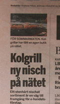 Dagens Industri Svensk Kolgrill i Dagens Industri
